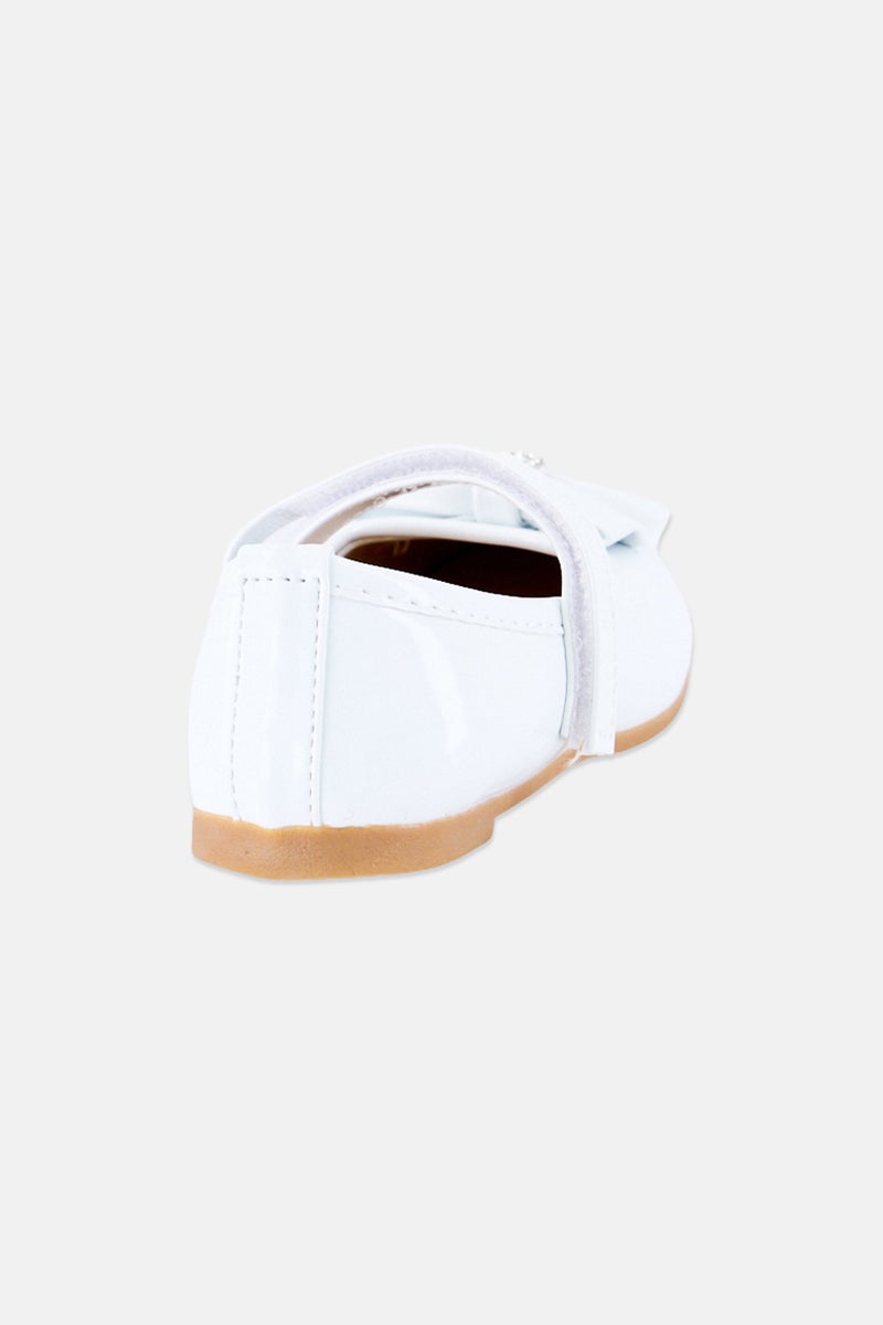 Josmo Toddlers Girl Velcro Closure Outdoor Casual Shoes, White - Image 4